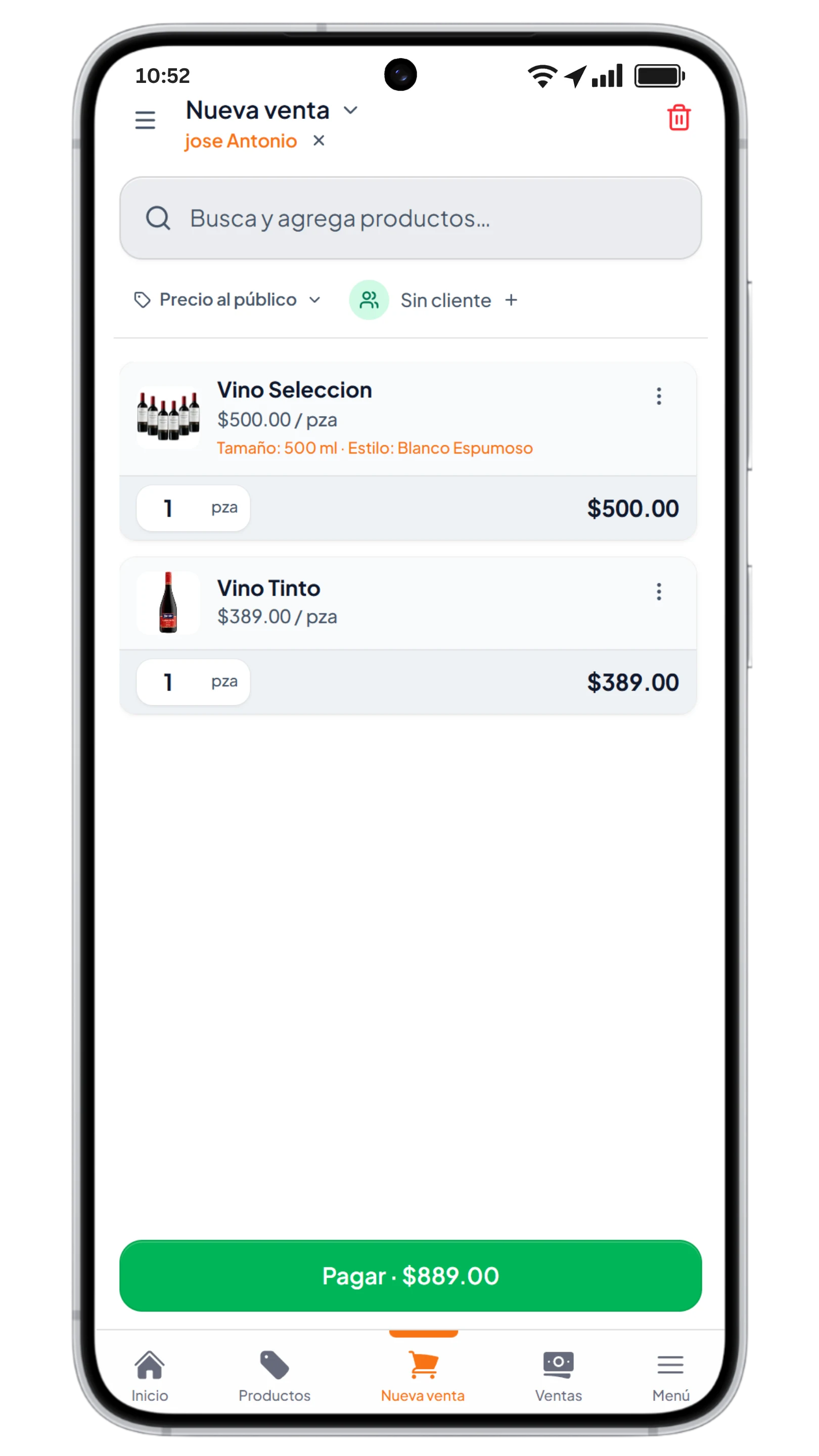 Kilos — Nueva venta en iPhone